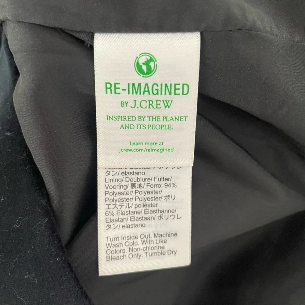 J. Crew square neck sheath dress in stretch velvet black 37517 - Picture 8 of 13